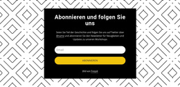 WordPress-Theme Folgen Sie Uns Auf Musterhintergrund Für Jedes Gerät