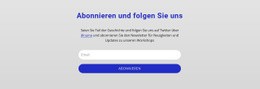 Abonniere Und Folge Uns - E-Commerce-Zielseite