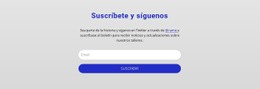 Suscríbete Y Síguenos - Creador De Sitios Web