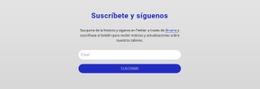 Suscríbete Y Síguenos - HTML Creator