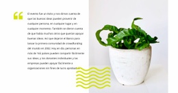 Maqueta De Sitio Web Gratuita Para Cuidado De Las Plantas Caseras