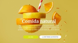 Jugos Y Alimentos Naturales - Plantilla Gratuita