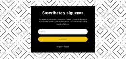 Síguenos En El Patrón De Fondo - Plantilla Personalizable