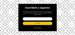 HTML Responsivo Para Síguenos En El Patrón De Fondo
