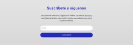 Suscríbete Y Síguenos - Tema Exclusivo De WordPress