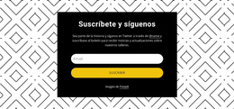 Tema De WordPress Síguenos En El Patrón De Fondo Para Cualquier Dispositivo