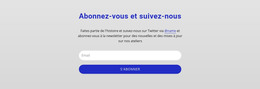 Abonnez-Vous Et Suivez-Nous - Site Avec Téléchargement De Modèles HTML