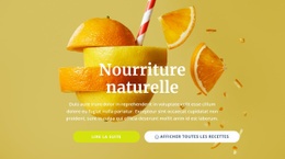 Jus Et Aliments Naturels - Page De Destination Polyvalente