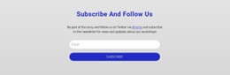 Subscribe And Follow Us - Drag & Drop Homepage Design