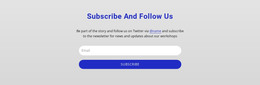 Subscribe And Follow Us - Site With HTML Template Download