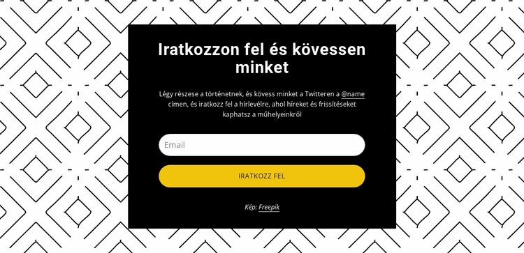 Kövess minket a minta hátterén HTML Sablon