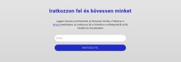 Iratkozzon Fel És Kövessen Minket – Exkluzív WordPress Téma