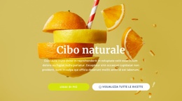 Progettista Di Siti Web Per Succhi E Cibo Naturali