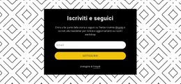 Seguici Sullo Sfondo Del Modello - Modello Personalizzabile