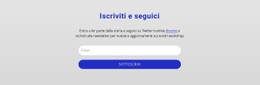 Menù CSS Per Iscriviti E Seguici