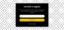 HTML Reattivo Per Seguici Sullo Sfondo Del Modello