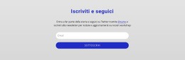 Iscriviti E Seguici - Pagina Di Destinazione Dell'E-Commerce