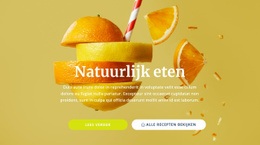 Natuurlijke Sappen En Eten - Multifunctionele Bestemmingspagina