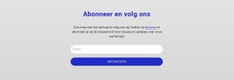 Schrijf Je In En Volg Ons - HTML Creator