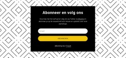 Volg Ons Op Patroonachtergrond - Aanpasbare Sjabloon