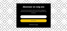 Website-Inspiratie Voor Volg Ons Op Patroonachtergrond