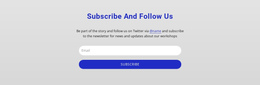 Subscribe And Follow Us - Professional One Page Template