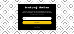 Motyw WordPress Śledź Nas Na Tle Wzoru Na Dowolne Urządzenie