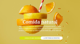 Sucos Naturais E Alimentos - Layout Do Site HTML