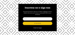 HTML Responsivo Para Siga-Nos No Fundo Padrão