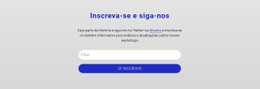 Inscreva-Se E Siga-Nos - Modelo De Página HTML5