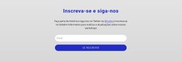 Inscreva-Se E Siga-Nos - Modelo Profissional De Uma Página