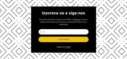 Tema WordPress Siga-Nos No Fundo Padrão Para Qualquer Dispositivo