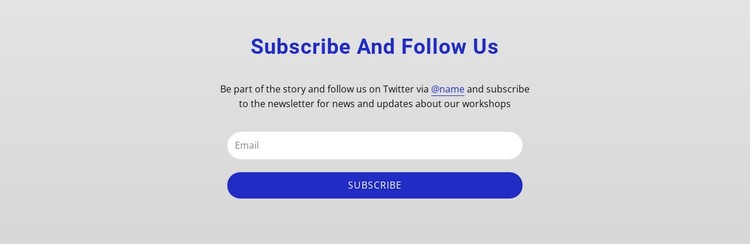 Subscribe and follow us Static Site Generator