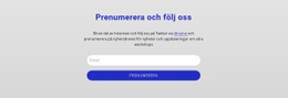 CSS-Meny För Prenumerera Och Följ Oss