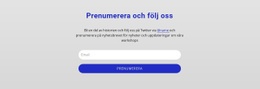 Prenumerera Och Följ Oss - Webbplats Med Nedladdning Av HTML-Mall