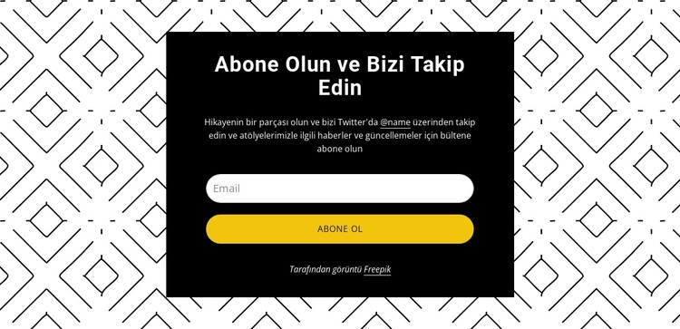 Desen arka planında bizi takip edin CSS Şablonu