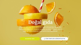 Doğal Meyve Suları Ve Gıda - HTML Builder Online