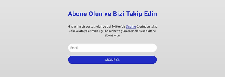 Abone olun ve bizi takip edin Joomla Şablonu