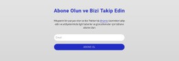 Abone Olun Ve Bizi Takip Edin - Profesyonel Tek Sayfalık Şablon