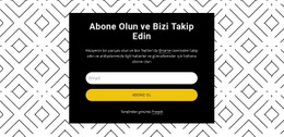 Desen Arka Planında Bizi Takip Edin