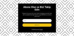 Desen Arka Planında Bizi Takip Edin