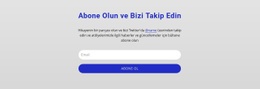 Abone Olun Ve Bizi Takip Edin - Çok Amaçlı Web Tasarımı