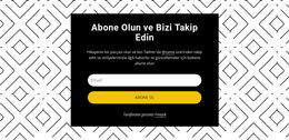 Herhangi Bir Cihaz Için WordPress Teması Desen Arka Planında Bizi Takip Edin