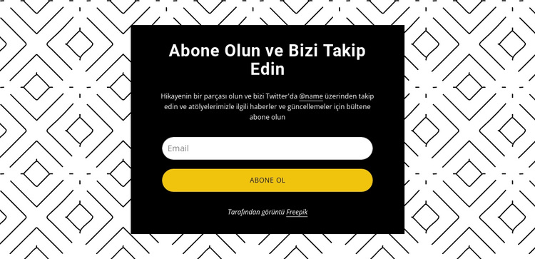 Desen arka planında bizi takip edin WordPress Teması