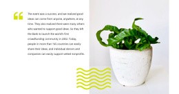 Web Page Design For Home Plants Care