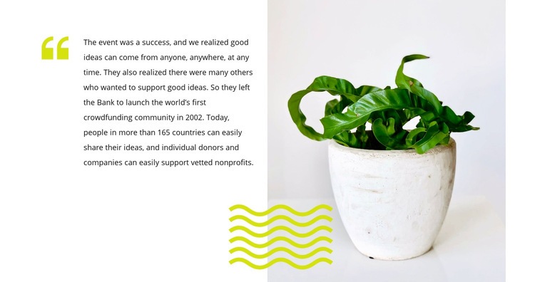 Home Plants Care Web Page Design