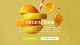 Natural Juices And Food