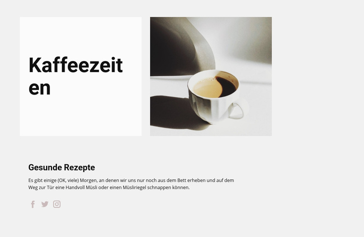 Kaffeegetränke WordPress-Theme
