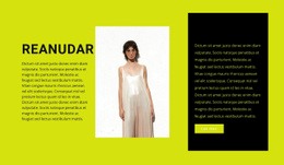 Creador De Sitios Web Listo Para Usar Para Aspirante A Diseñador De Ropa