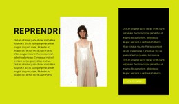 Superbe Modèle HTML5 Pour Créatrice De Vêtements En Herbe
